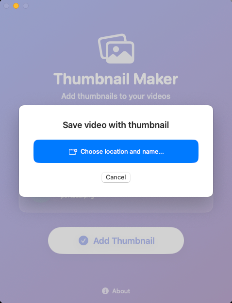 Thumbnail Maker - Main Interface